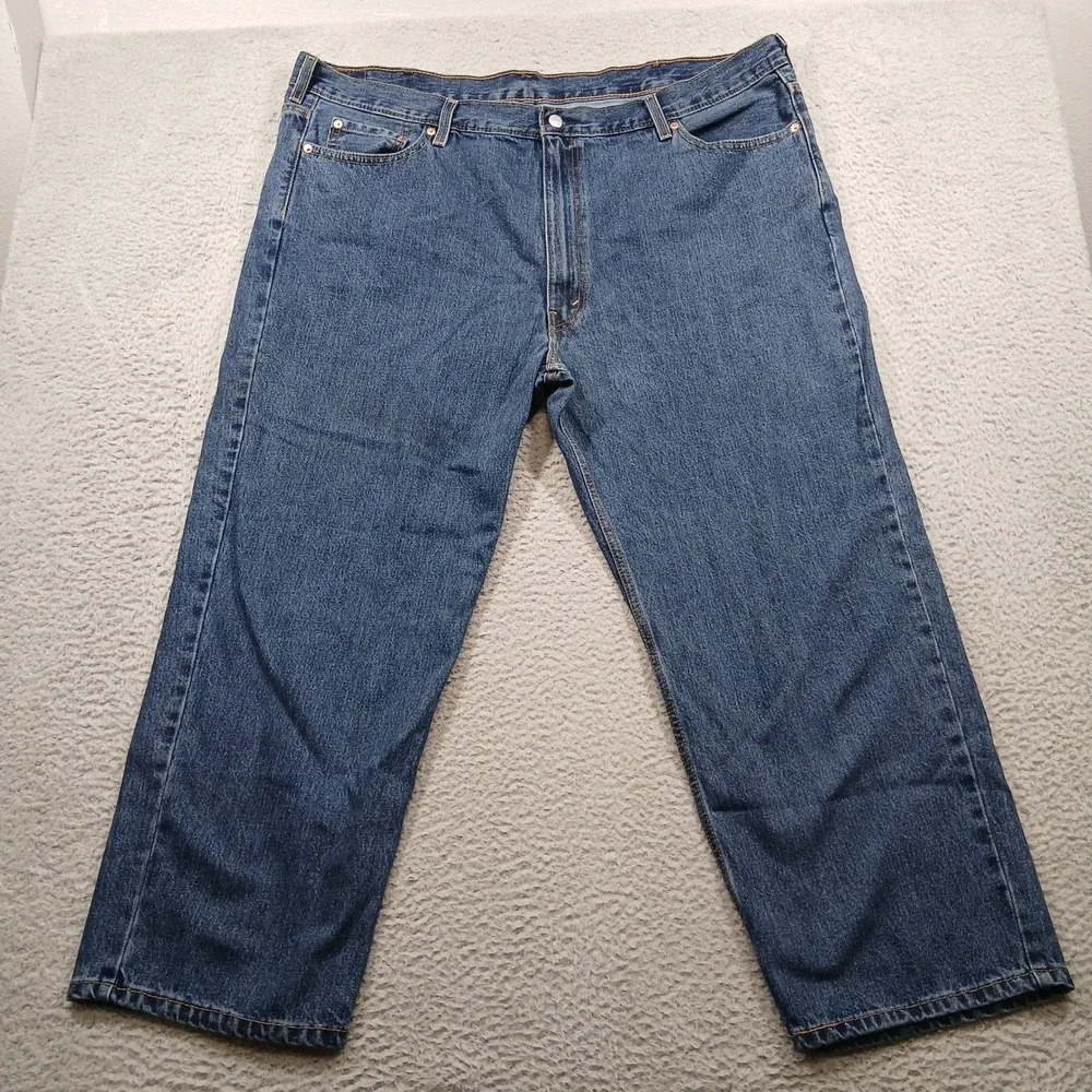 Levi's 550‎ Relaxed Fit Tapered Jeans Mens 48x30 Stonewash Denim 01550-4886